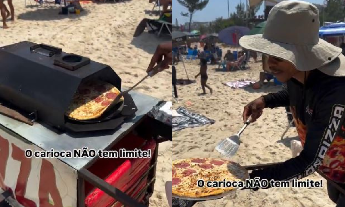 Não passa vontade! Vendedor inova no cardápio em praia no Rio; vídeo